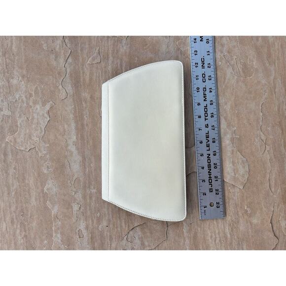 vintage charles jourdan bag Ivory Clutch TG - Picture 5 of 6